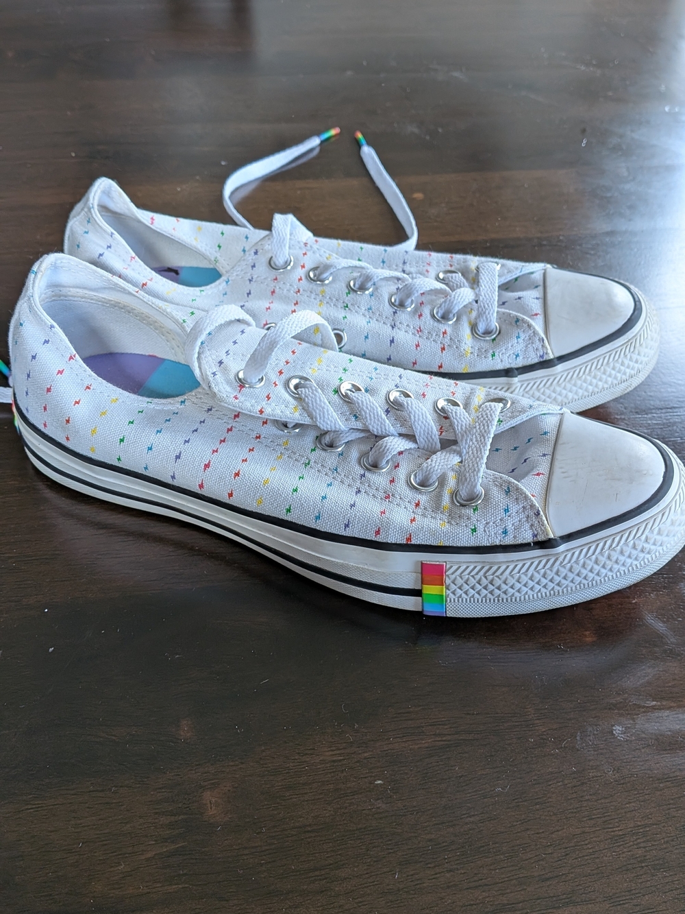 Converse All Star Pride Low Top Sneakers with Rainbow Accents